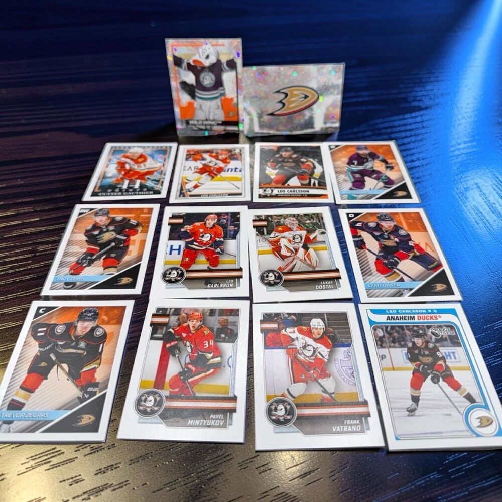 2024-25 Topps NHL Stickers Foil Base Mascot Top Shelf Stars Team Lot DUCKS